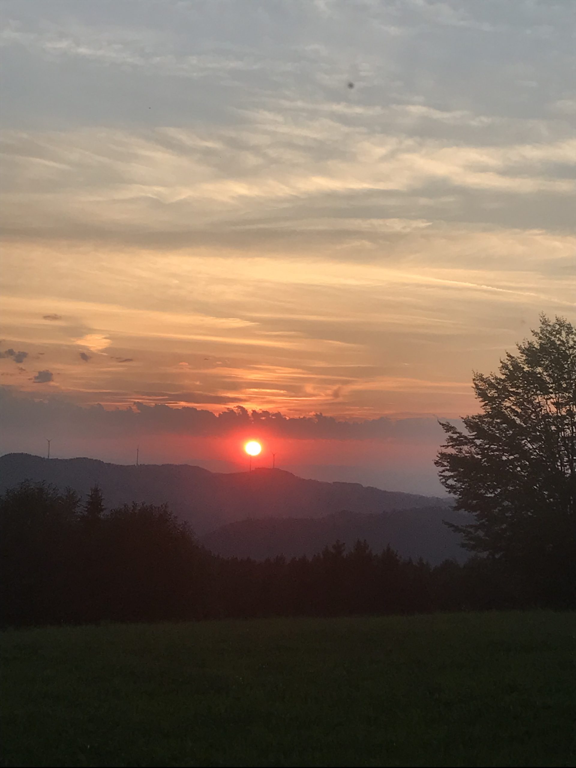 Sonnenuntergang über dem Schwarzwald 
